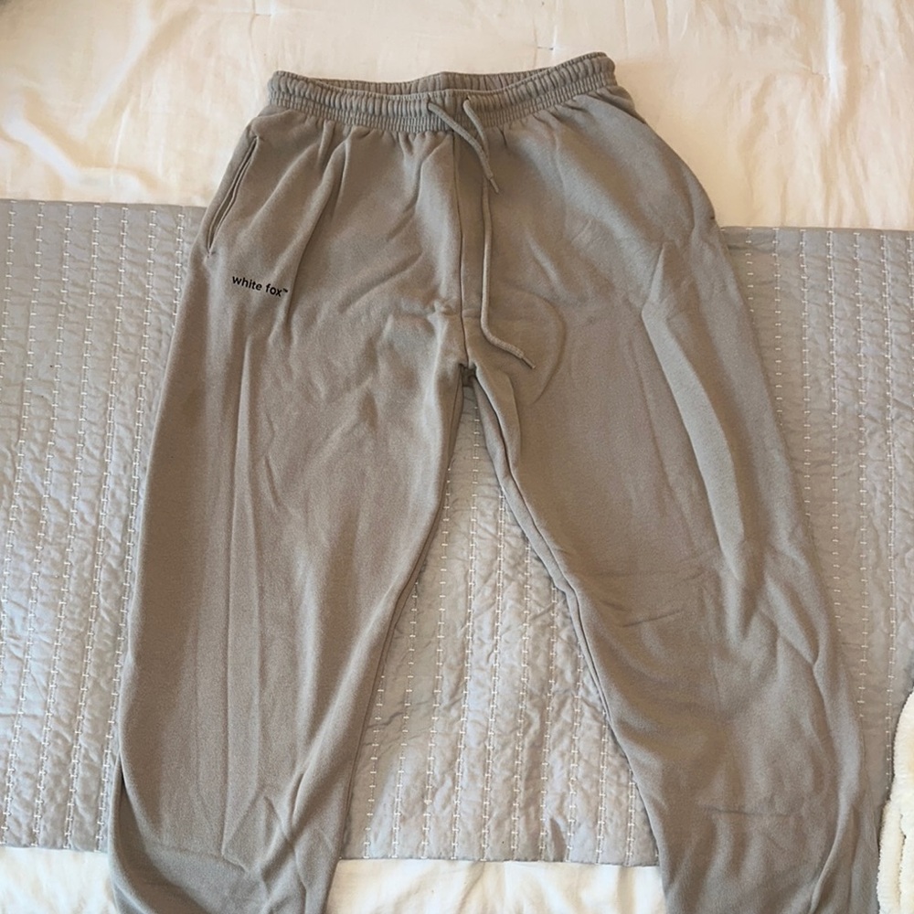 White Fox Boutique Taupe Joggers